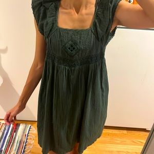 Simple light green ba&sh lady dress made in India. Lightly worn